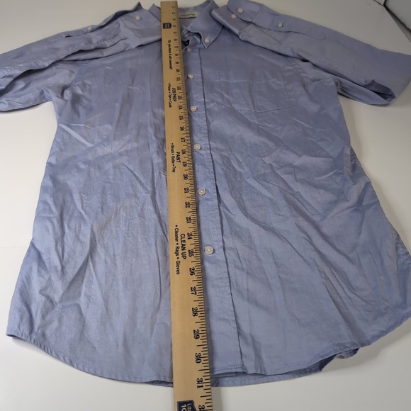Coach Oxford Blue Button Down Short Medium Long Sleeve - Picture 2 of 8